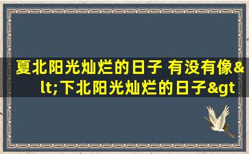 夏北阳光灿烂的日子 有没有像<下北阳光灿烂的日子><娘王>一样的深夜日剧